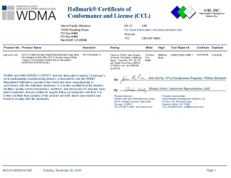 PR CERTIFICATE FL21424 R3 C CAC 436-H-671.46 CCL