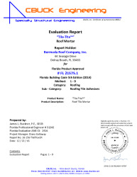 PR Instl Docs FL21575 R1 II 1 Tile Tite EVALREPORT