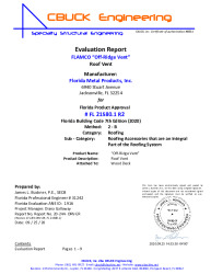 PR Instl Docs FL21580 R2 II 1 OffRidgeRoofVent EVALREPORT