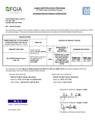 PR CERTIFICATE FL21705 R5 C CAC XXXX LC-PG50-196X120 DP-55 WZ3 NEW