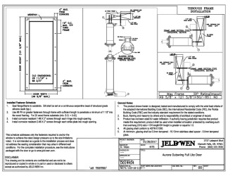 PR Instl Docs FL21837 R7 II Custom Aurora Fiberglass OS GLZ NI FBC AS TESTED 1-30-17