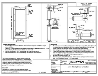 PR Instl Docs FL21838 R1 II Custom Aurora Fiberglass OS GLZ LMI FBC AS TESTED 1-24-17