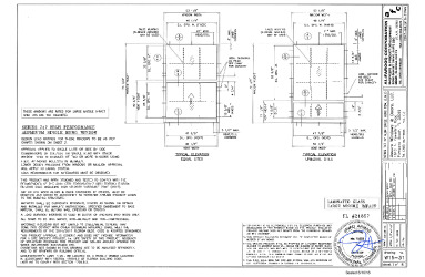 PR Instl Docs FL21857 R2 II SS - 747 HP Single Hung Window (LMI) - 2017 DWG 15-31 REV 1