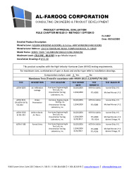 PR TECH DOCS FL21857 R4 AE SS - 2500 ALUM. SINGLE HUNG WINDOW (LMI) - PAE 2020
