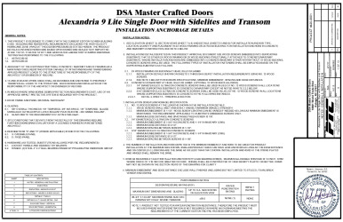PR Instl Docs FL21873 R2 II DSA0002 RevA Alexandria-9Lite-Sidelites-Transom ss
