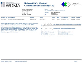 PR CERTIFICATE FL22039 R2 C CAC 436-H-102.18 CCL