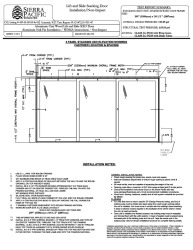 PR Instl Docs FL22040 R2 II Clad Lift and Slide WDMA Installation Instructions 72108 XXO-429-559.00, .02