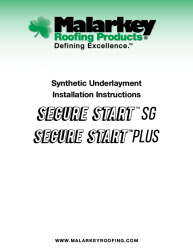 PR INSTL DOCS FL23186 R1 II WEB SECURE START UNDERLAYMENTS INSTALLATION INSTRUCTIONS