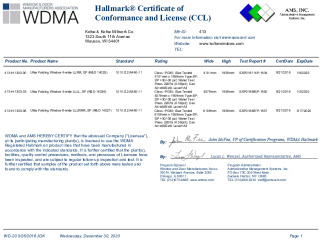 PR CERTIFICATE FL23188 R1 C CAC CCL 14025-27
