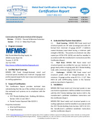 PR CERTIFICATE FL23310 R0 C CAC 11027-002-CERTIFICATIONREPORT