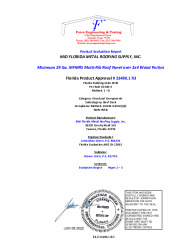 PR Instl Docs FL23490 R3 II 23490 29 Ga. MFMRS Multi-Rib Structural Roof-sealed
