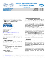 PR CERTIFICATE FL23490 R0 C CAC 11027-003-CERTIFICATIONREPORT