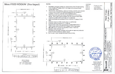 PR Instl Docs FL23998 R2 II M600 Fixed Window FL23998.1 Sealed
