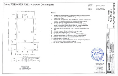 PR Instl Docs FL23998 R3 II M600 Fixed Window FL23998.4 Sealed