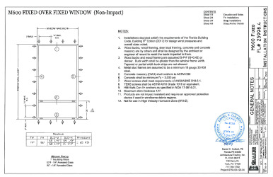 PR Instl Docs FL23998 R5 II M600 Fixed Window FL23998.4 Sealed