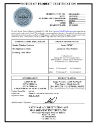 PR CERTIFICATE FL23998 R5 C CAC NI014240-R1