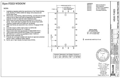 PR Instl Docs FL23998 R6 II H500  Fixed  Installation Drawings 4OCT20 Sealed