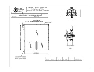 PR INSTL DOCS FL24462 R0 II 429-H-561.06 C-AA2 C-AC2P PICTURE MULLED OVER TWIN AWNINGS NAIL FIN INSTALLATION INSTRUCTIONS