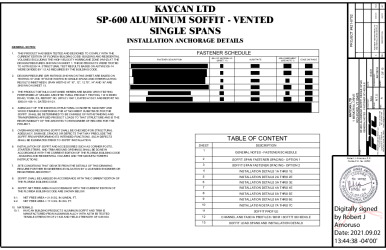 PR Instl Docs FL24564 R5 II KAY0016 RevA AlumSoffit SingleSpan ss
