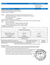 PR INSTL DOCS FL25621 R0 II 2.0 MECHANICALLY SEAMED .032 ALUMINUM-SSS