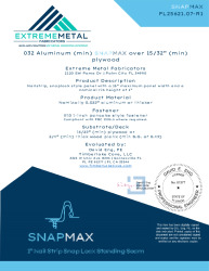 PR INSTL DOCS FL25621 R1 II 032 SNAPMAX PLYWOOD D