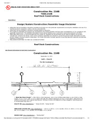 PR Instl Docs FL25868 R0 II UL Construction No 216B ZIP-RIB over plywood deck