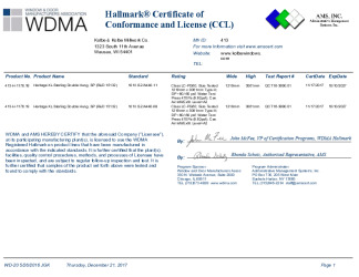 PR CERTIFICATE FL25886 R2 C CAC CCL 15132