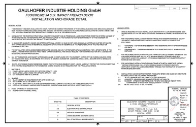 PR Instl Docs FL25975 R0 II NL-0102 Rev0 Gaulhofer Fusionline94 OS Impact French Door ss