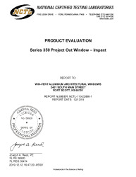 PR TECH DOCS FL26037 R4 AE 350 SERIES PROJECT OUT IMPACT EVALUATION REPORT