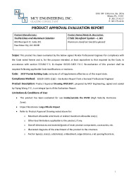 PR TECH DOCS FL26344 R2 AE EVALUATION REPORT EVR SS