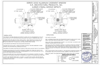 PR Instl Docs FL26372 R2 II 2020.09.18 - AD18-22 - Series 3250 Alum. Casement - LMI and SMI - SS