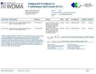 PR CERTIFICATE FL26905 R0 C CAC CCL 16064 192