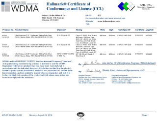 PR CERTIFICATE FL26905 R1 C CAC CCL 17100