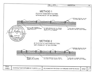PR Instl Docs FL16649 R3 II Master Rib Over 1x4 Wood Purlins Drawings