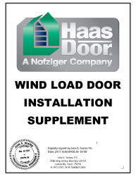 PR Instl Docs FL16650 R4 II WindLoad Install Supplement rB FLsigned