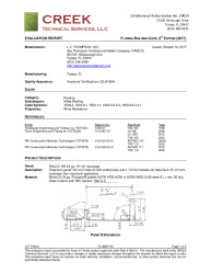 PR Instl Docs FL16667 R2 II LVT17001b 2017 FBC Eval Report TMLOC 150 24 ga FINAL