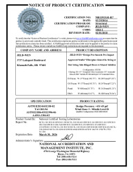 PR CERTIFICATE FL16674 R9 C CAC NI011915.01-R7