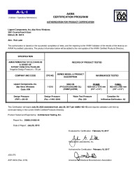 PR CERTIFICATE FL16686 R2 C CAC (A) CAC 16686.1 AAMA CERT