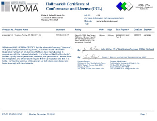 PR CERTIFICATE FL16692 R6 C CAC CCL 17140
