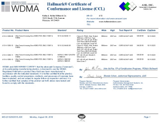 PR CERTIFICATE FL16744 R2 C CAC CCL 13067 68