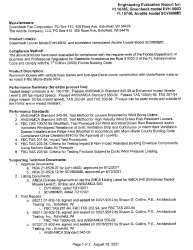 PR Instl Docs FL16746 R3 II FPA 16746 SCV660MD PE Eval Report 2021-8-18