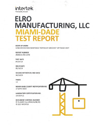 PR Instl Docs FL26913 R2 II 19-133-01 Off Ridge Vent Intertek Test TAS 100A