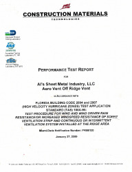 PR TECH DOCS FL26913 R0 TR 01-T6 PRI TEST REPORT-ASM.006-02-02