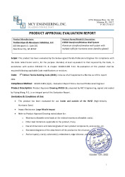 PR TECH DOCS FL26962 R4 AE EVALUATION REPORT - CG502 STOREFRONT REV 10.13.2022 SS