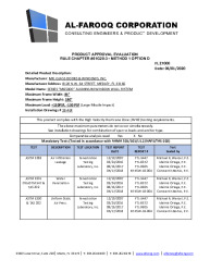 PR TECH DOCS FL27000 R1 AE SS - MG5000 WINDOW WALL SYSTEM (LMI)-PAE 2017 (R1)