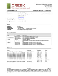PR Instl Docs FL27003 R2 II GW18003.2 2017 FBC Eval Report Waterproofing final
