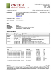 PR Instl Docs FL27003 R3 II GW18003.3 2017 FBC Eval Report Waterproofing final