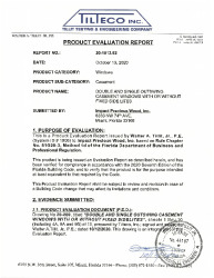 PR TECH DOCS FL27162 R1 AE IMPACT PRECIOUS WOOD PER DRWG 20-289