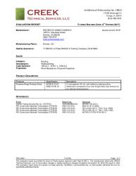 PR Instl Docs FL27201 R0 II PWC18001 2017 FBC Eval Report Waterproofing Systems
