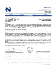PR Instl Docs FL27409 R2 II 2020 09 30 FINAL ER KM COATINGS C-A-C FL27409-R2